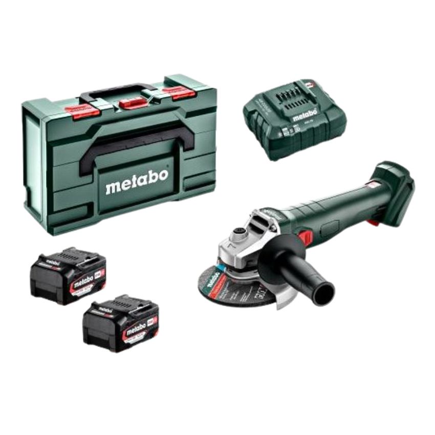 Metabo – Cordless Angle Grinder – 5.2Ah Batteries, Charger and Carry Case