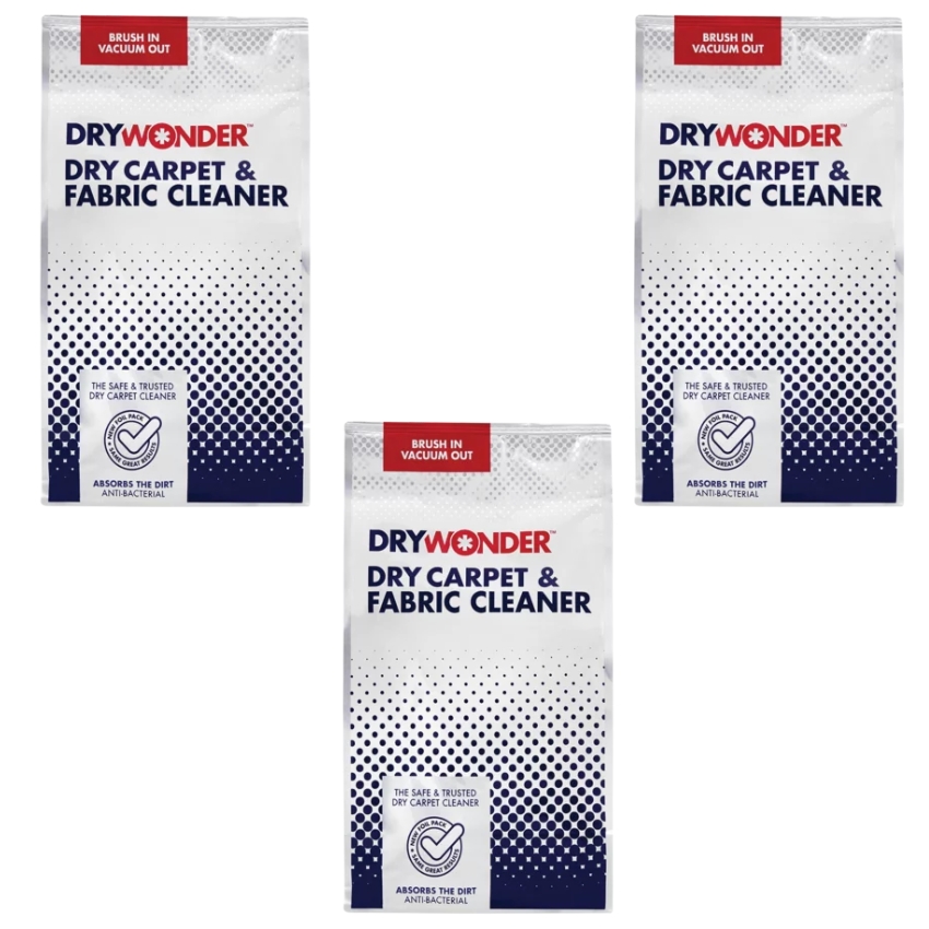 Dry Wonder – Dry Carpet and Fabric Cleaner – 500g – Pack of 3