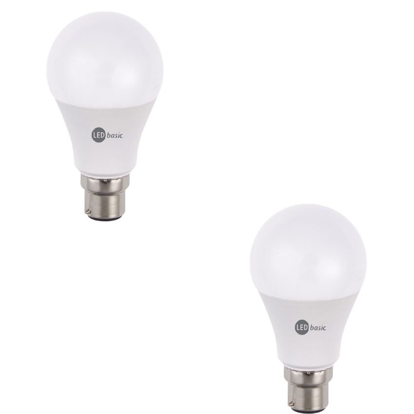 Flash – A60 – LED Lamp/Bulb – B22 – Pack of 2