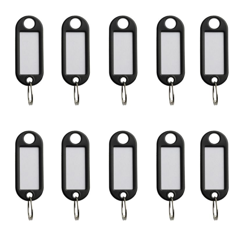 SourceDirect – Key Tags 10 Piece – Black