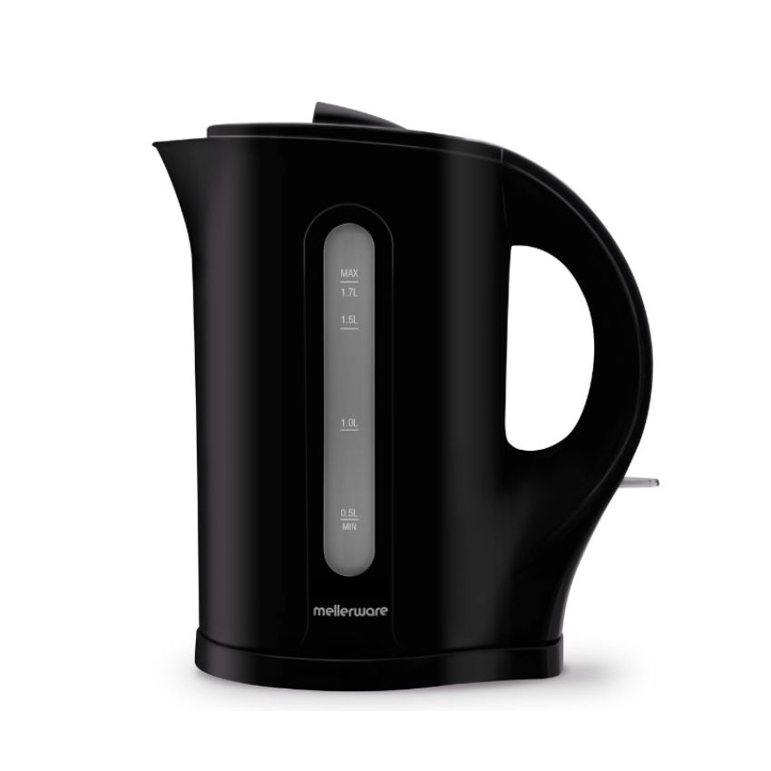Mellerware – “Tugela” 1.7L Cordless Plastic Kettle – Black – Bulk Box of 6