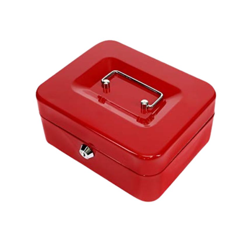 Cash Box – (250x180x90mm) – Red