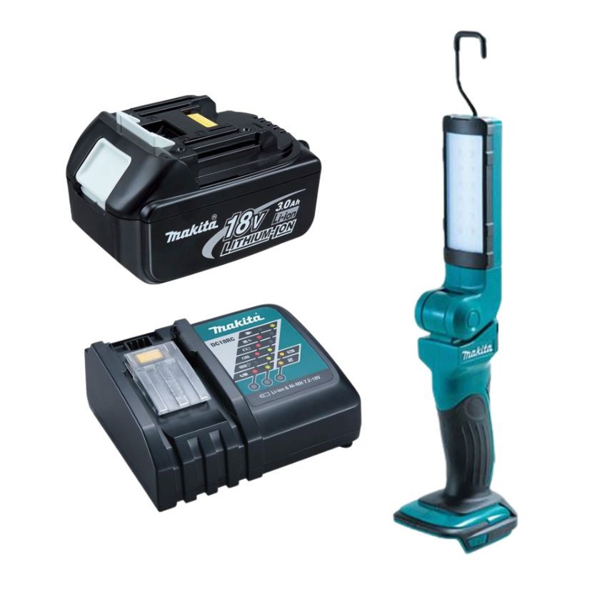 Makita – 18V Cordless LED Flashlight DML801 , 3Amp Battery and Charger