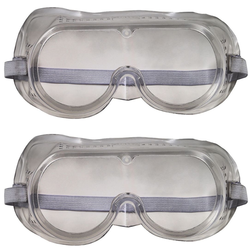 PVC Protective Safety Goggles / Safety Glasses – Pack of 2