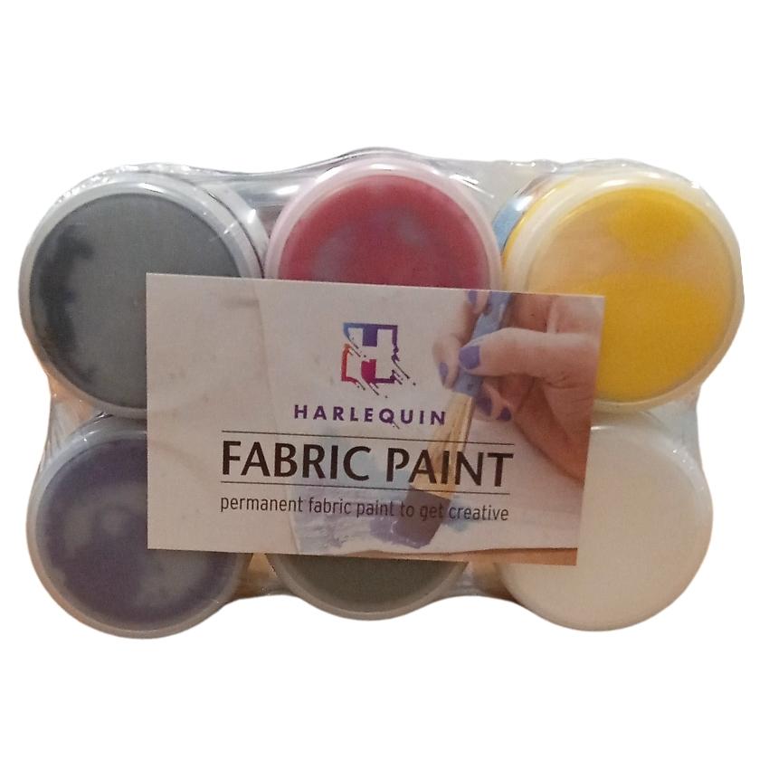 Harlequin – Paint Kit / Painting Set (Fabric Paint ) – Pack of 6 (100ml)