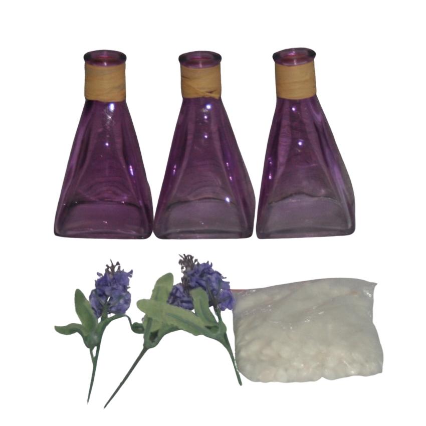 Glass decorations (Purple) – Candle Holder