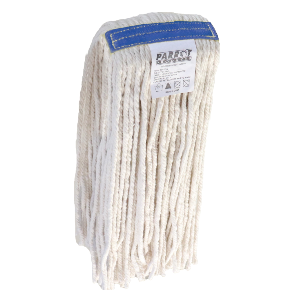 Parrot Products Spaghetti Mop 400g Head Refill – 100% Cotton Colour Coded – Blue
