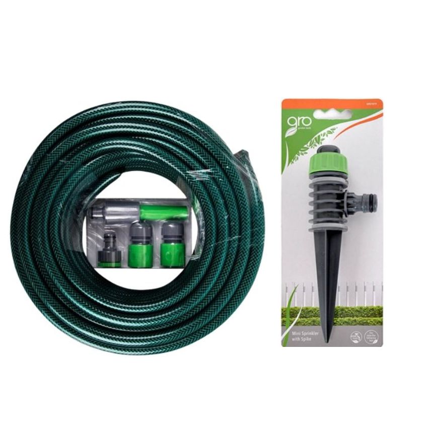 Kaufmann – Garden Hose, Fittings(12mm x 20m) & Mini Sprinkler with Spike