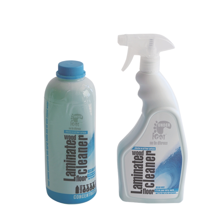 Under Foot – Laminate Wood Floor Cleaner -Ocean Mist 750ml+1L Combo
