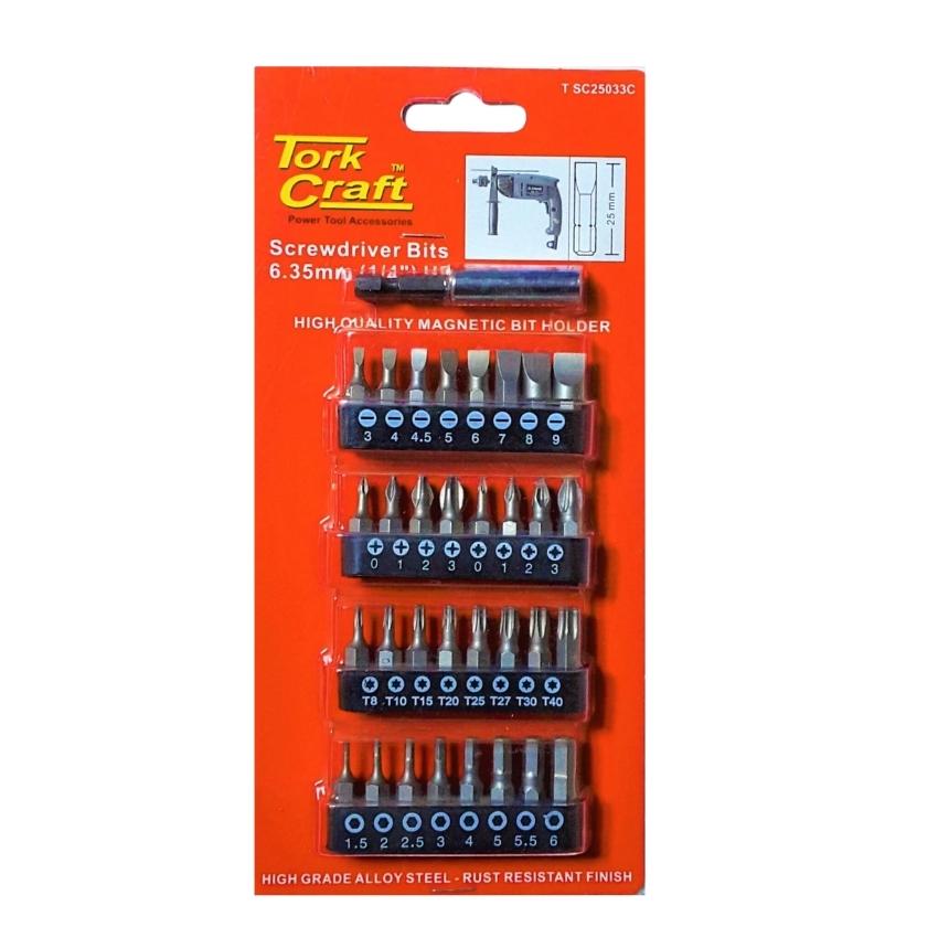 Tork Craft – S/D – 33Piece – Multi Bit Set