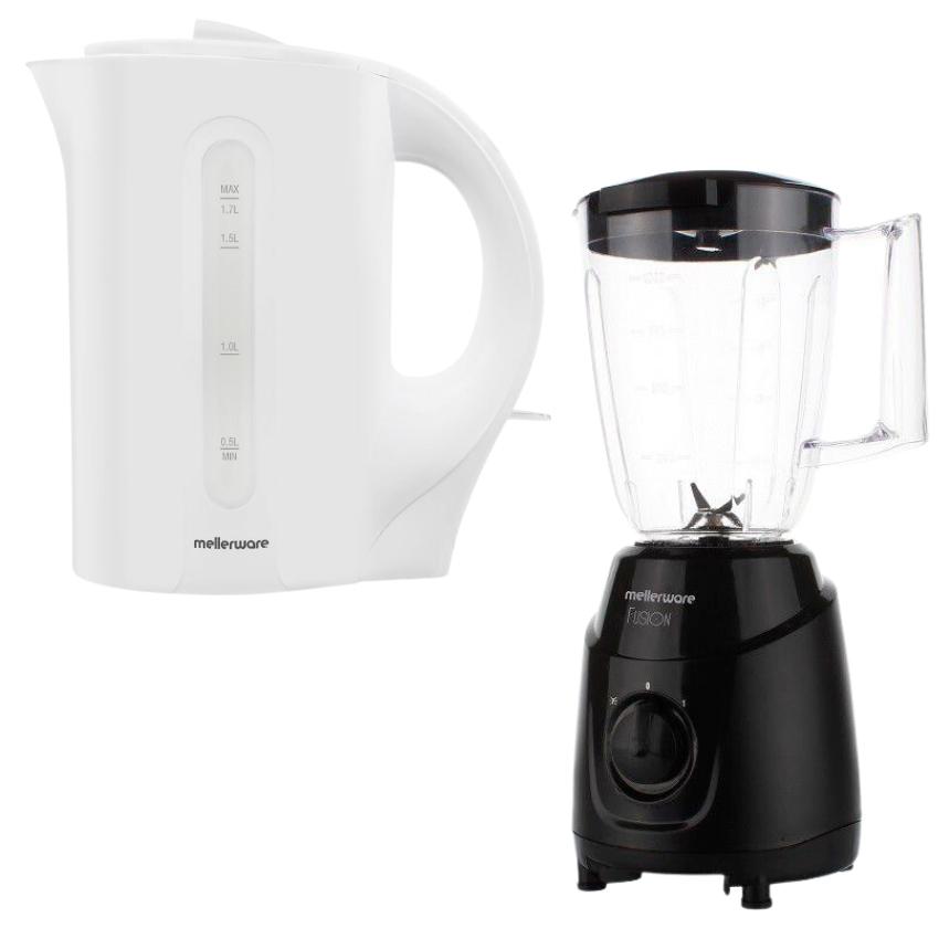 Mellerware – “Tugela” 1.7L Corded Kettle and 1L 300W Jug Blender – White