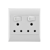 Socket 16A 4X4 Double White E/Mate Socket 16A 4X4 Double White E/Mate