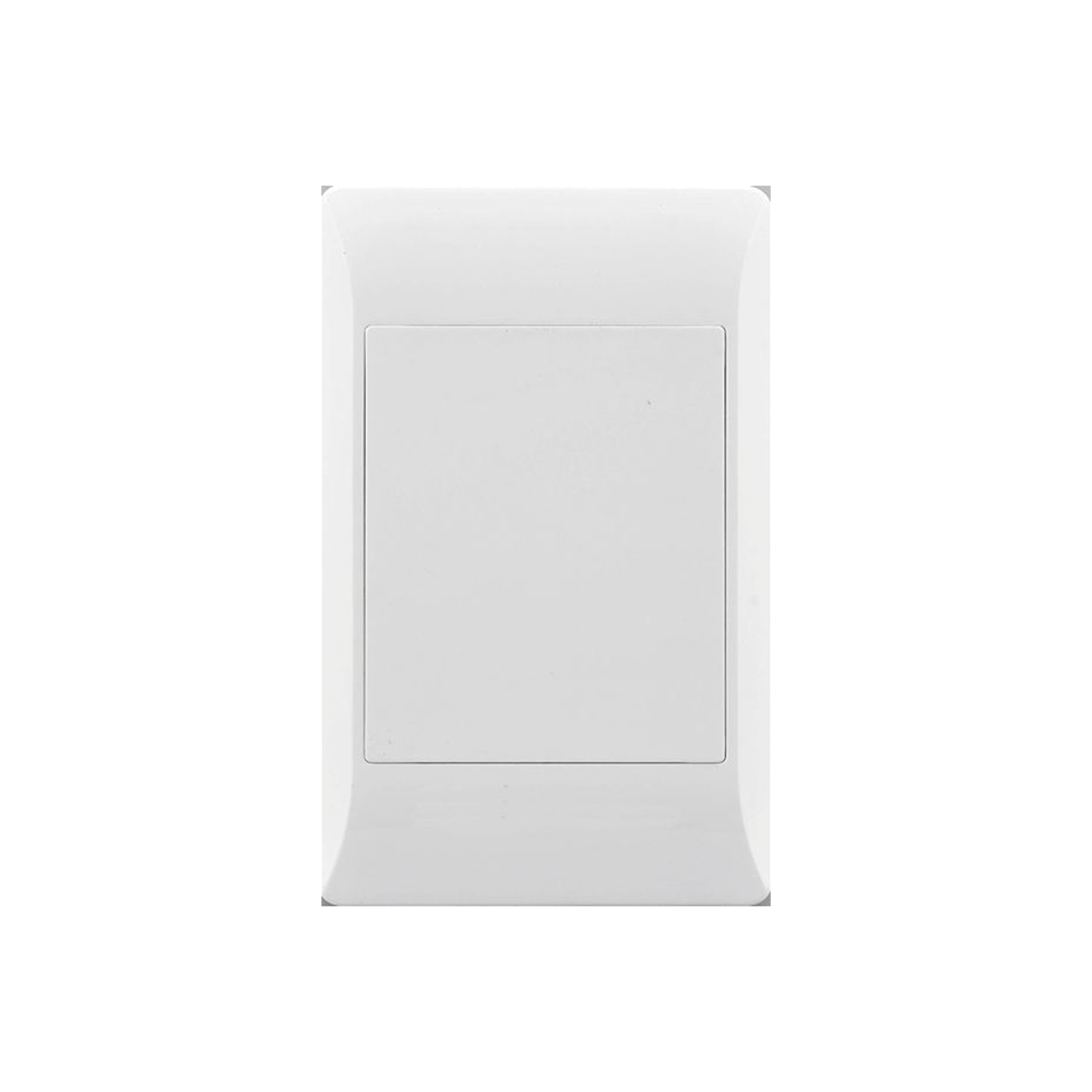 Socket 2X4 Blank Plate White E/Mate