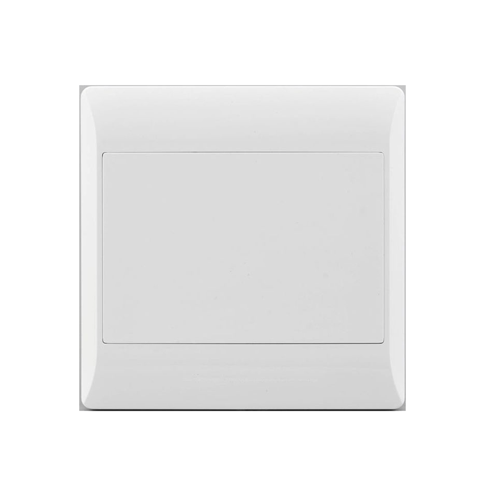 Socket 4X4 Blank Plate White E/Mate