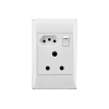Socket 2X4 16A+Euro White E/Mate Socket 2X4 16A+Euro White E/Mate