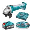 Total Tools – Cordless Angle Grinder, Battery, Charger & 10pc Cutting Disks Total Tools – Cordless Angle Grinder, Battery, Charger & 10pc Cutting Disks