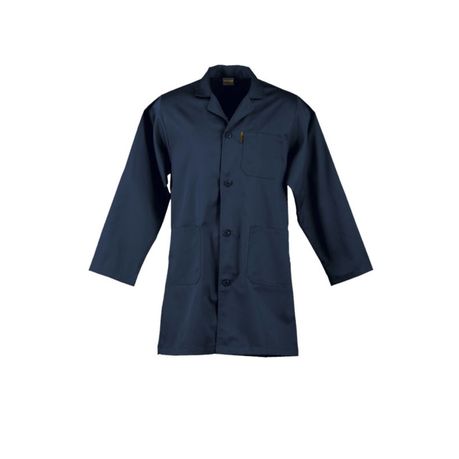 Dromex Polycotton 80/20 Dust Coat – Navy Blue – L