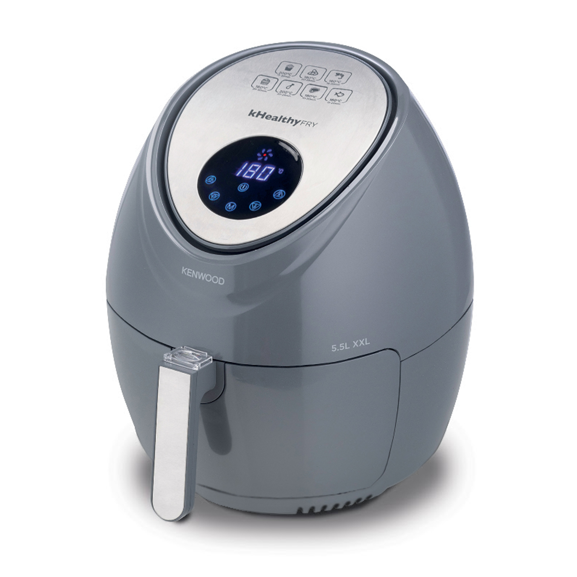 Kenwood – 5,5 Litre kHealthy Fry XXL Digital Air Fryer Grey – HFP50.000GY