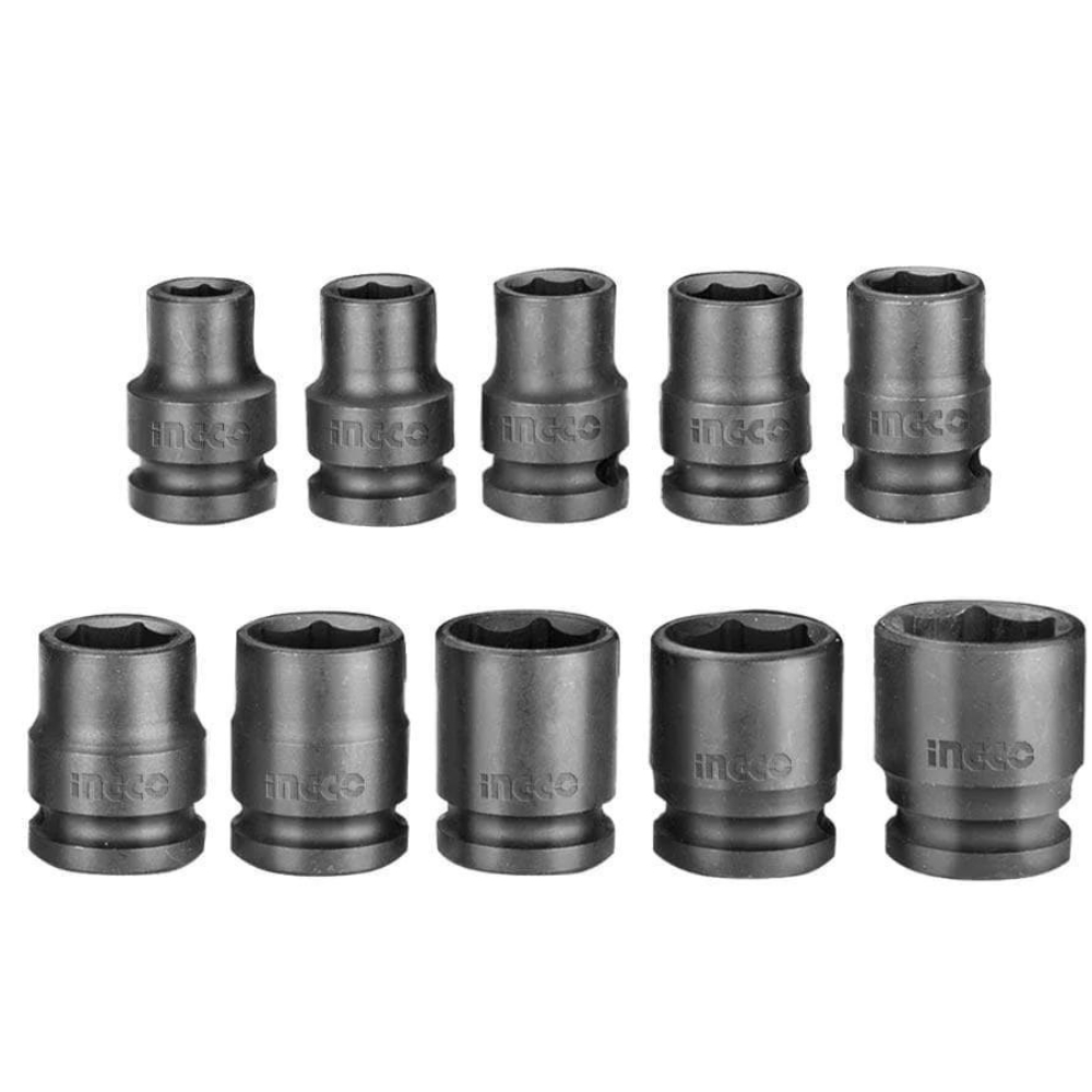 Ingco – Impact Socket Set (1/2″) (10Piece)