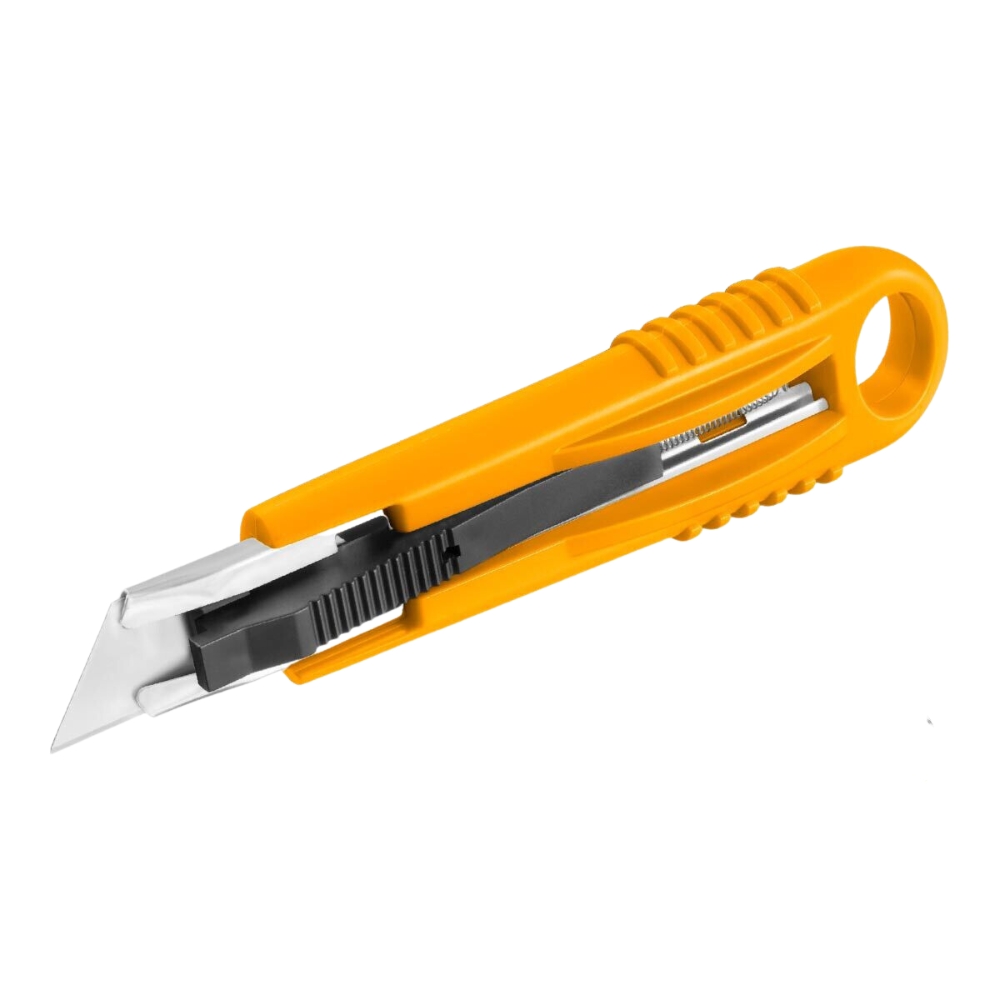 Ingco – Retracting Safety Utility Knife (61 x 19) (140 mm)