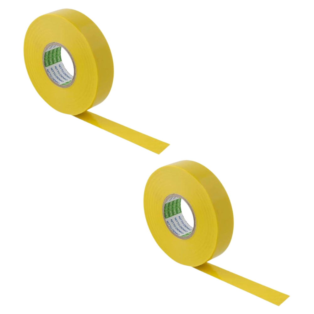 NITTO Insulation Tape 20m Yellow – Pack of 2