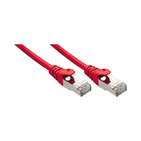 Lindy 0.5m CAT5e F/UTP Network Cable – Red