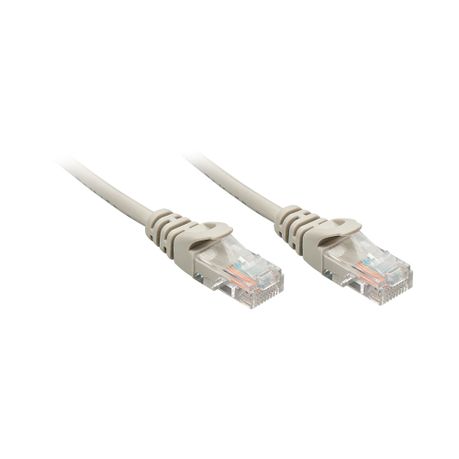 Lindy CAT5e U/UTP Network Cable – Grey – 0.5 m