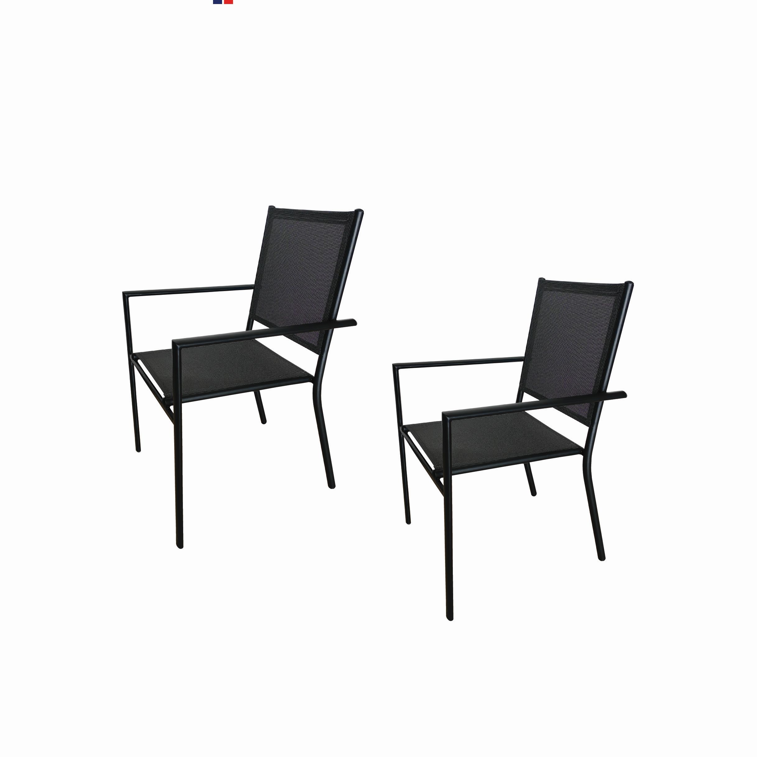 Seagull Textilene Patio Dinner Chair Set of 2