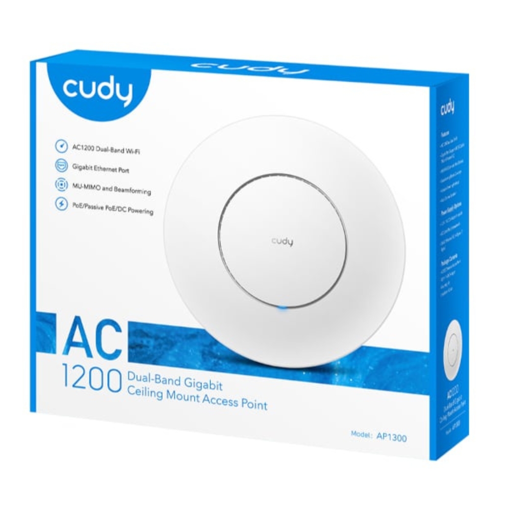 Cudy – AC1200 – Gigabit – Dual Band – Ceiling Access Point