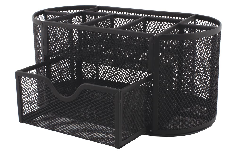 SDS – M820 Wire Mesh Clip and Pin Holder With Drawer Organizer , Black