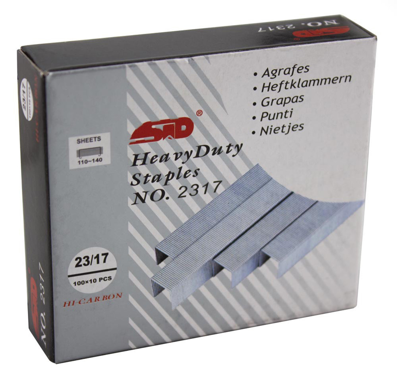 STD – Staples 23/17 – 120 to 160 Sheets (1000 per box)