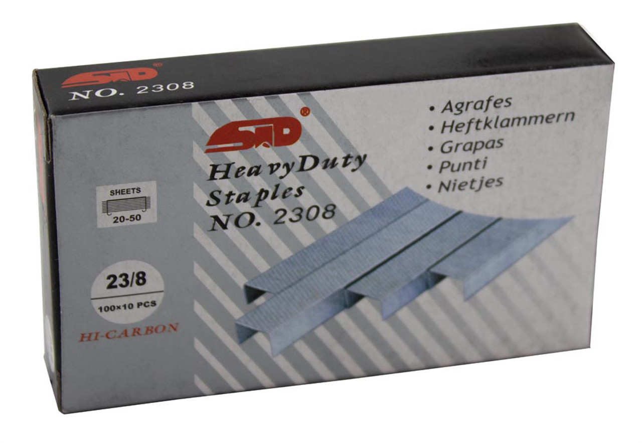 STD – Staples 23/8 , 20 to 50 Sheets (1000 per box )