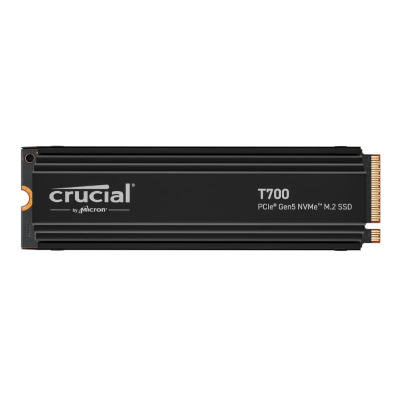 Crucial T700 4TB PCIe Gen5 M.2 NVMe SSD with Heatsink