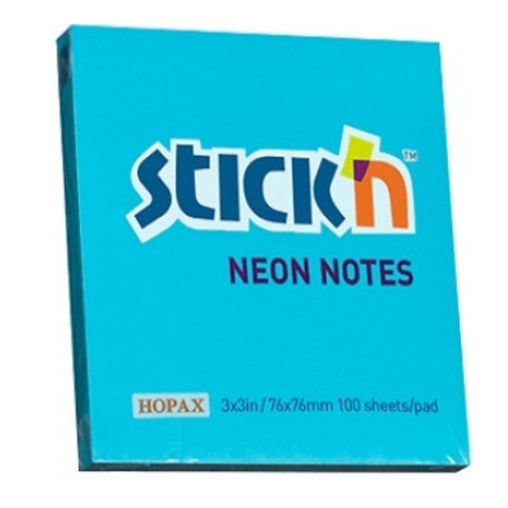 Stick ‘n – Notepad Pastel Blue 76mm x 76mm – 100 Sheets Pack 12