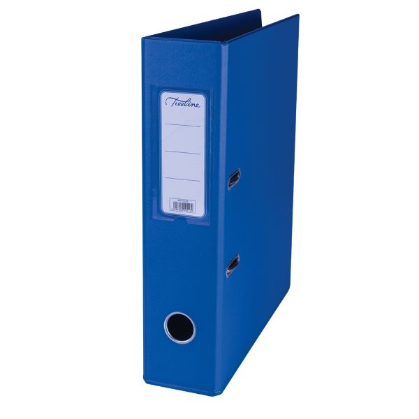 Treeline – Lever Arch File PVC Blue A4 ,70mm spine and Rado ( Box 10)