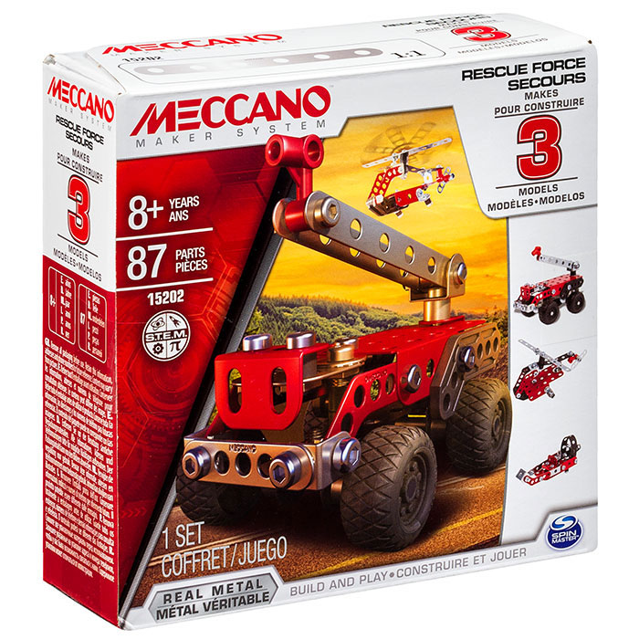 Meccano 3 Model Set Rescue Force – 88759