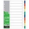 Treeline – A4 Index 10 Tab Rainbow Dividers A4 PVC – Printed – Pack of 10 Treeline – A4 Index 10 Tab Rainbow Dividers A4 PVC – Printed – Pack of 10
