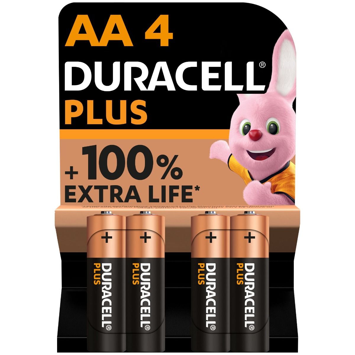 Duracell Plus – AA Blister Pack 4