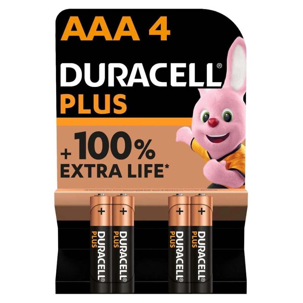 Duracell Plus – AAA Blister Pack 4
