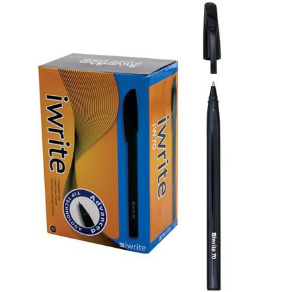 iWrite – Ballpoint Pens Box of 50 , Black