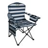 OZtrail Getaway Camping Chair Navy & White Stripe 130kg OZtrail Getaway Camping Chair Navy & White Stripe 130kg