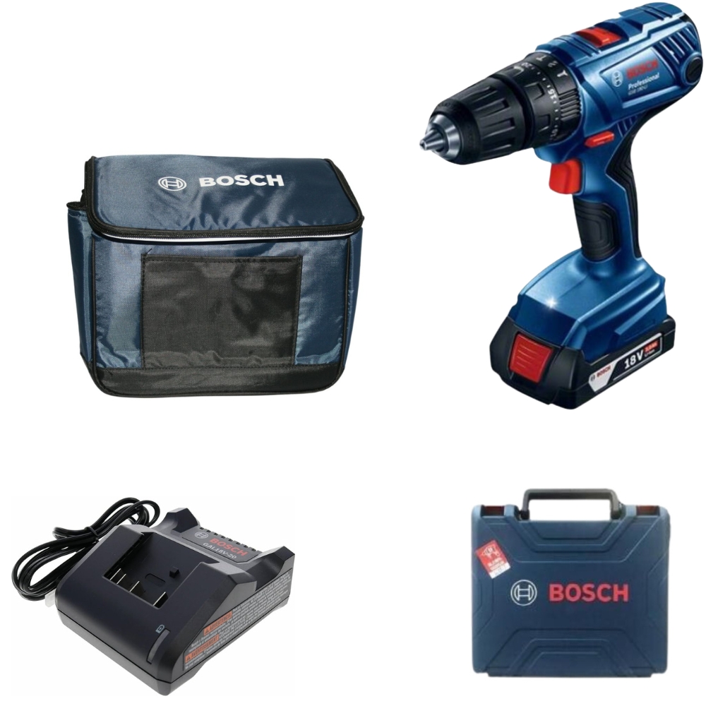 Bosch – Profession 180LI Combo Drill KIt + 12 Pack Cooler Bag (Blue)