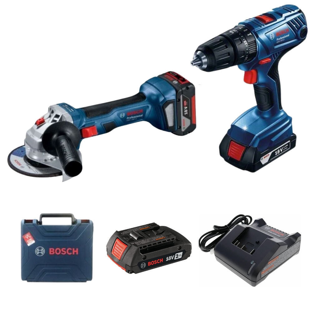 Bosch – Professional (GSB 180LI) Cordless Drill and Cordless Angle Grinder