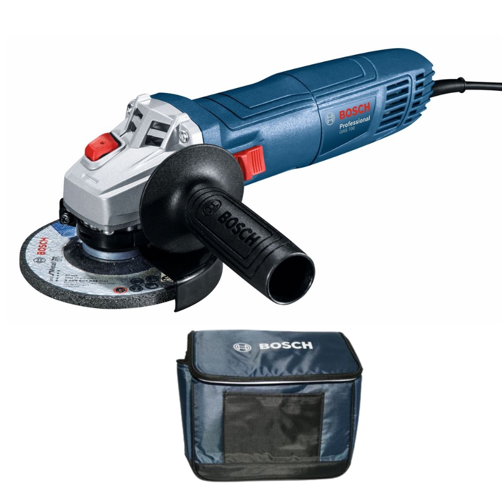 Bosch – Angle Grinder (GWS 700) and 12 Pack Cooler Bag (Blue)