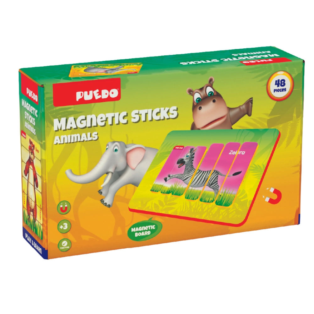 Magnetic Stick Puzzle – Animal Mix