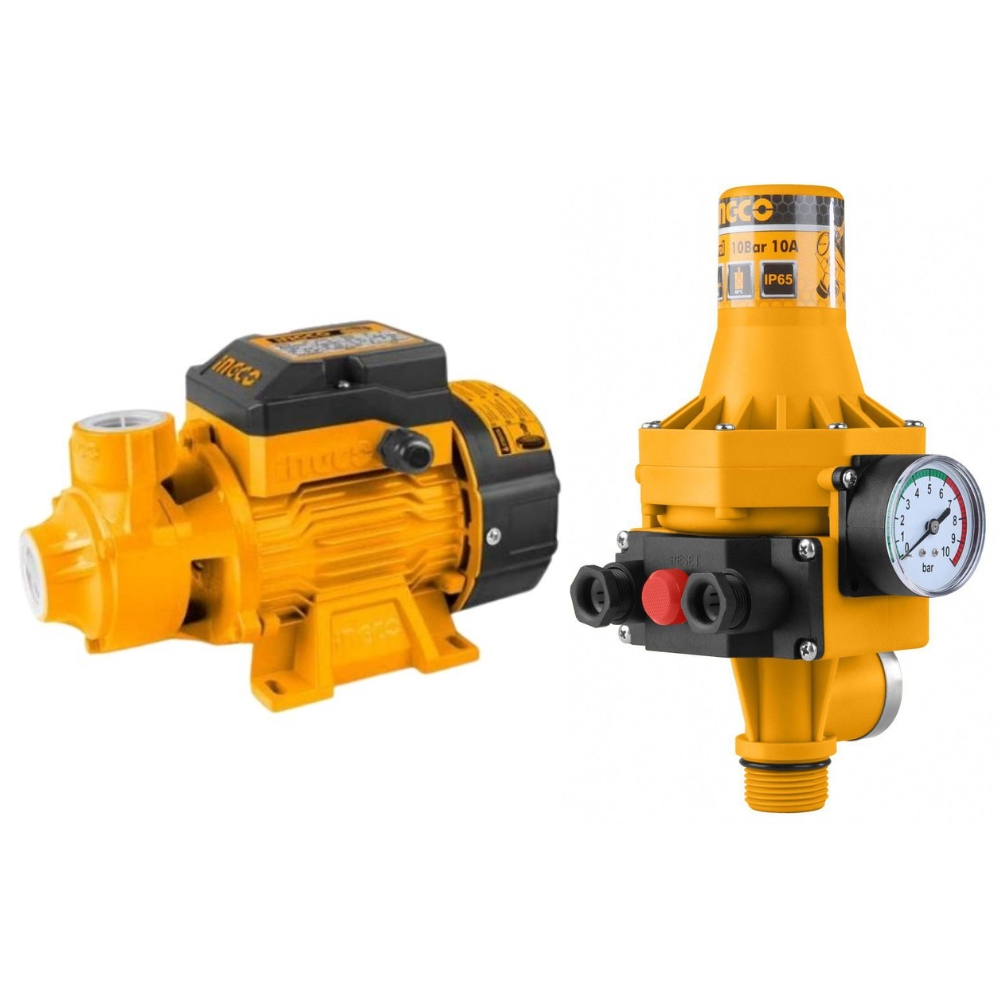 Ingco – Peripheral Water Pump – 550W (0.75HP) with Automatic Pump Control