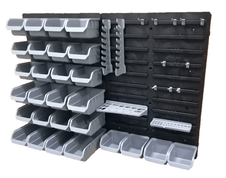 Port-Bag – Wall Panel Set / Storage Organisation System / Peg Board (43 Pc)