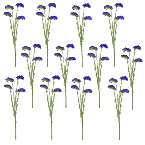 Toolhome Blossoms – Statice – Purple (Pack of 12 Stems) – 68cm