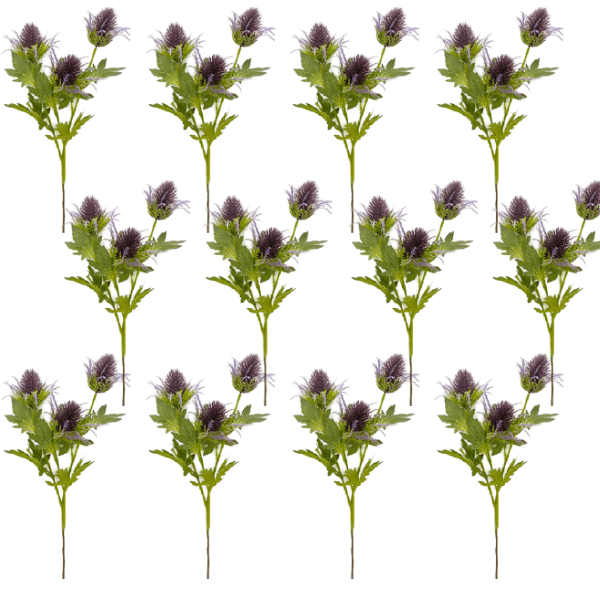 Toolhome Blossoms – Thistle (Pack of 12 Stems) – 67cm