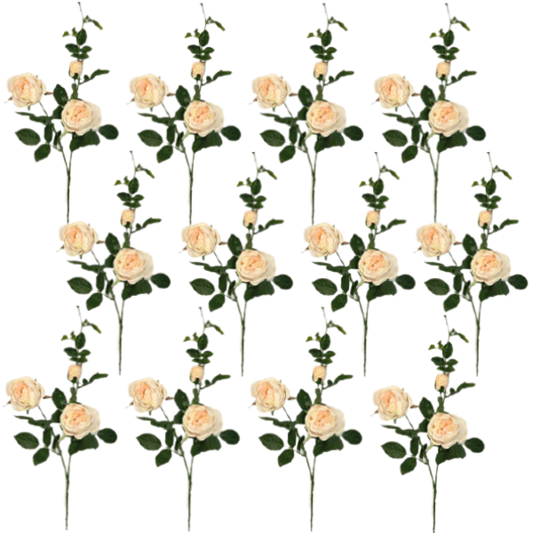 Toolhome Blossoms – Cabbage Rose – Pink Pearl – Pack of 12 – 78cm